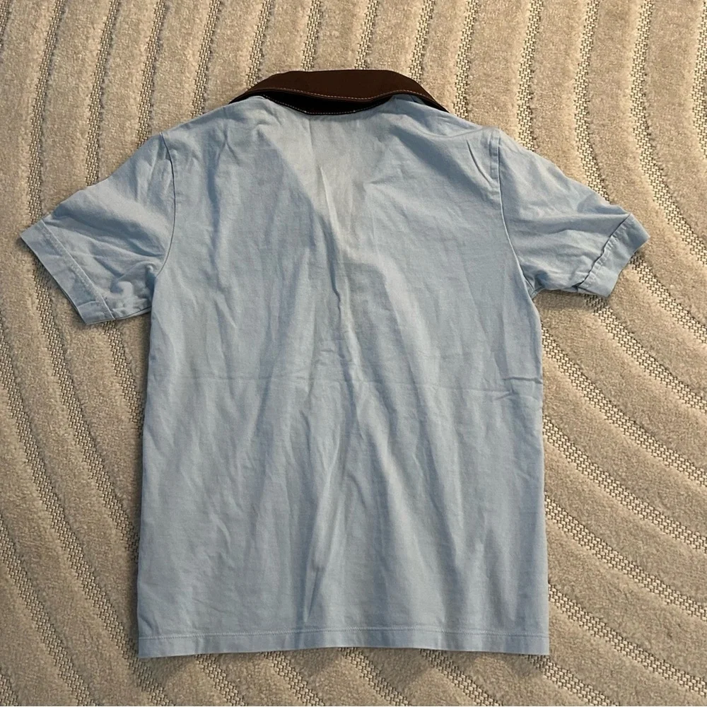Tory Burch Cotton Piqué Polo Shirt in Blue - S